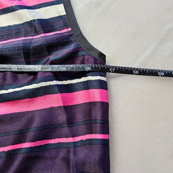 Outback‎ Red Womens XS Sleeveless Top Striped Purple Pink Casual Blouse - Picture 4 of 9